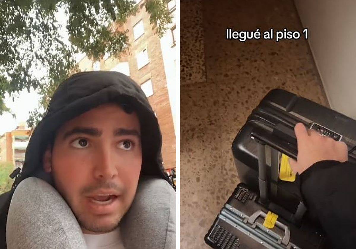 El joven se encontró con un grave problema al llegar al inmueble