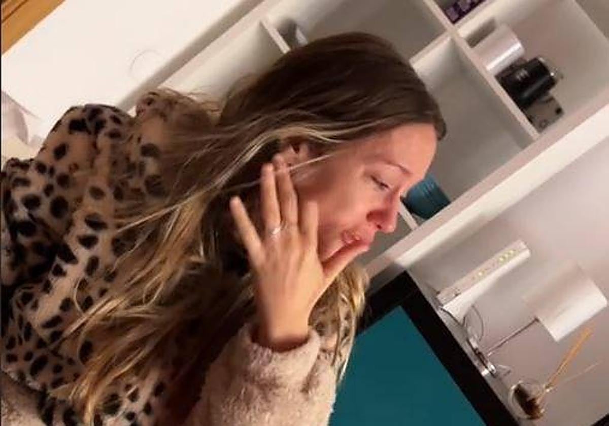 La 'tiktoker' contando su crisis de ansiedad