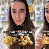 Una farmacéutica aclara si se pueden o no comer las patatas con zonas verdes o brotes