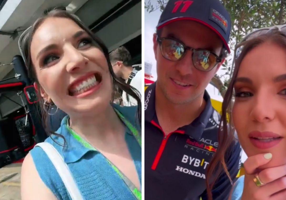 Inés Hernand, durante su visita VIP en el GP de España de F1 de 2023