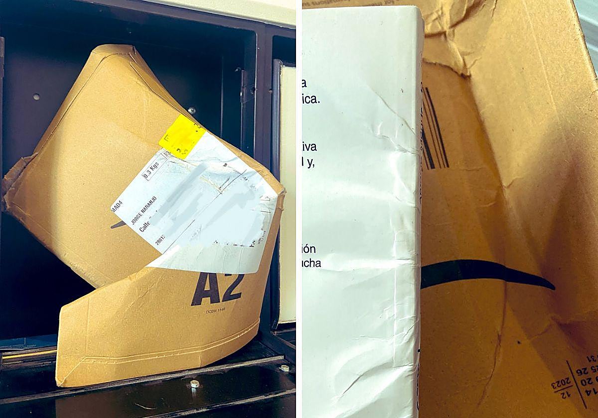 Un repartidor de Amazon estropea un paquete al negarse a entregarlo en mano