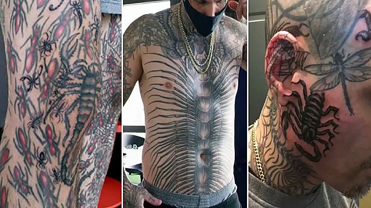 Detalles de los tatuajes de Mike
