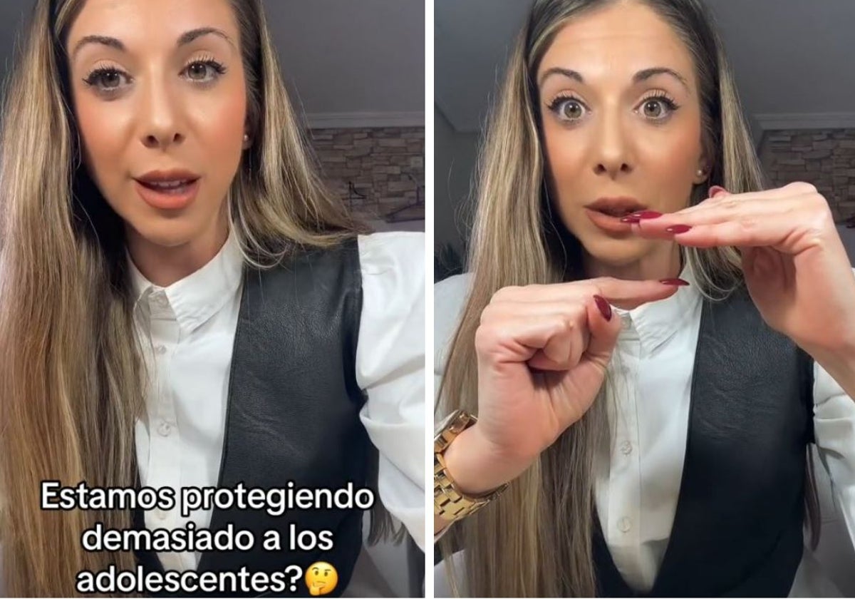 Laura, durante su vídeo