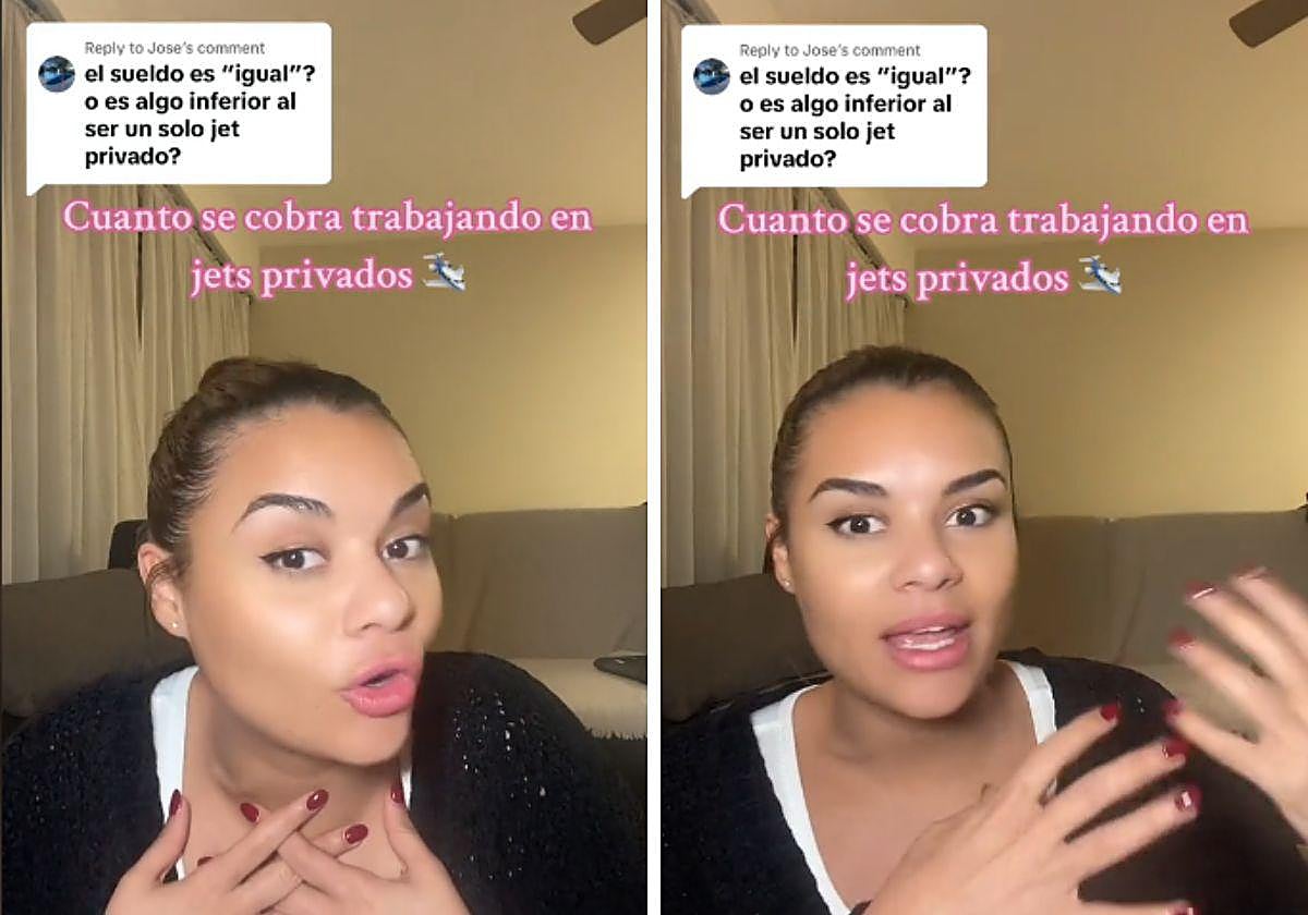 Una joven desvela cuánto dinero cobra por ser azafata de jets privados: «La gente no se lo cree»