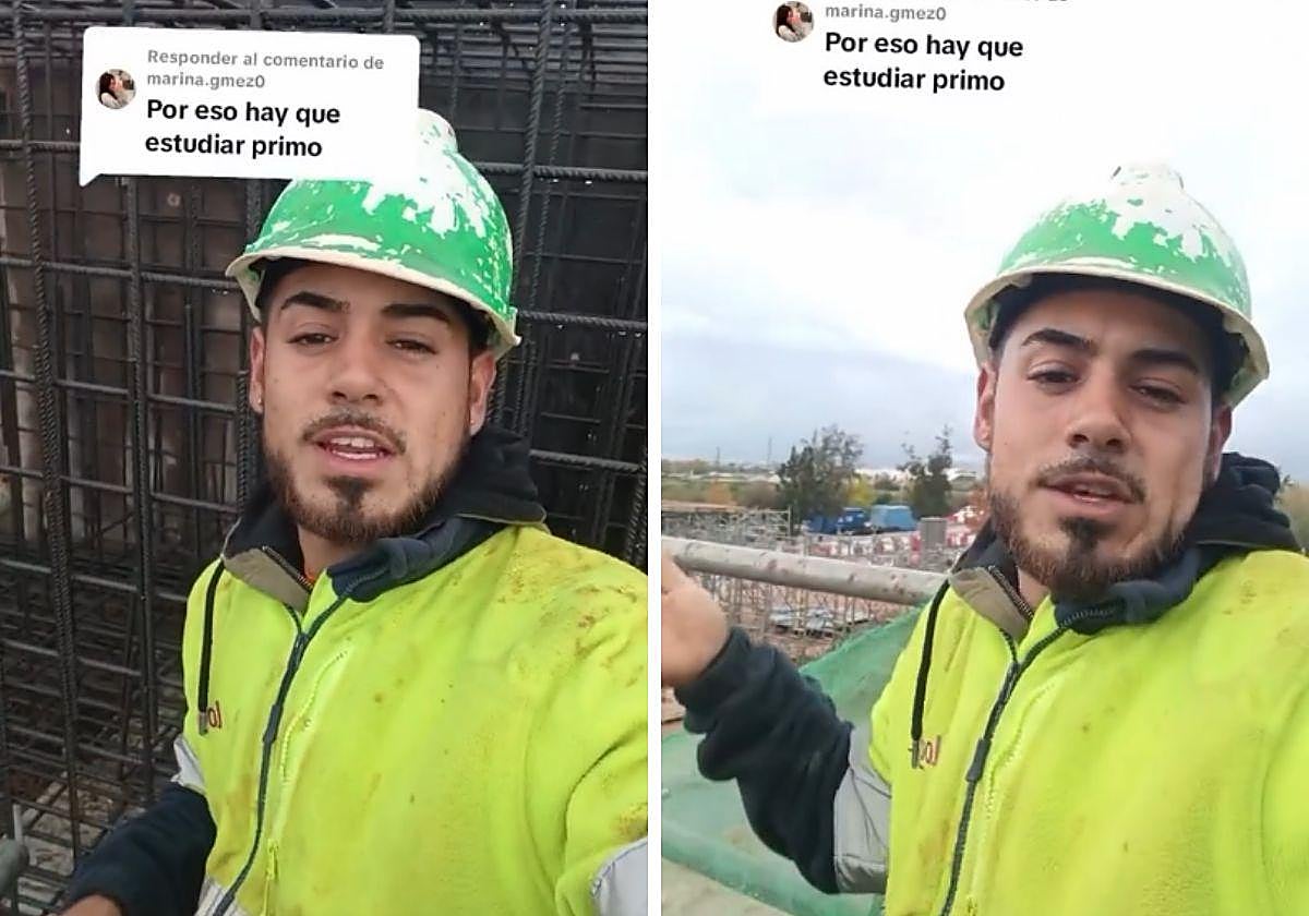 Un albañil español, contudente con aquellos que le echan en cara sus estudios: «Tendría que haberlo hecho»