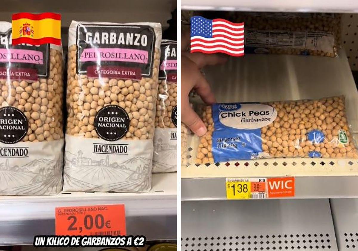 Una española muestra las de precio entre el supermercado más popular de Estados Unidos y Mercadona