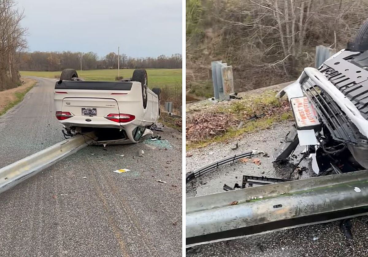 Estado del coche, que el padre muestra en el vídeo