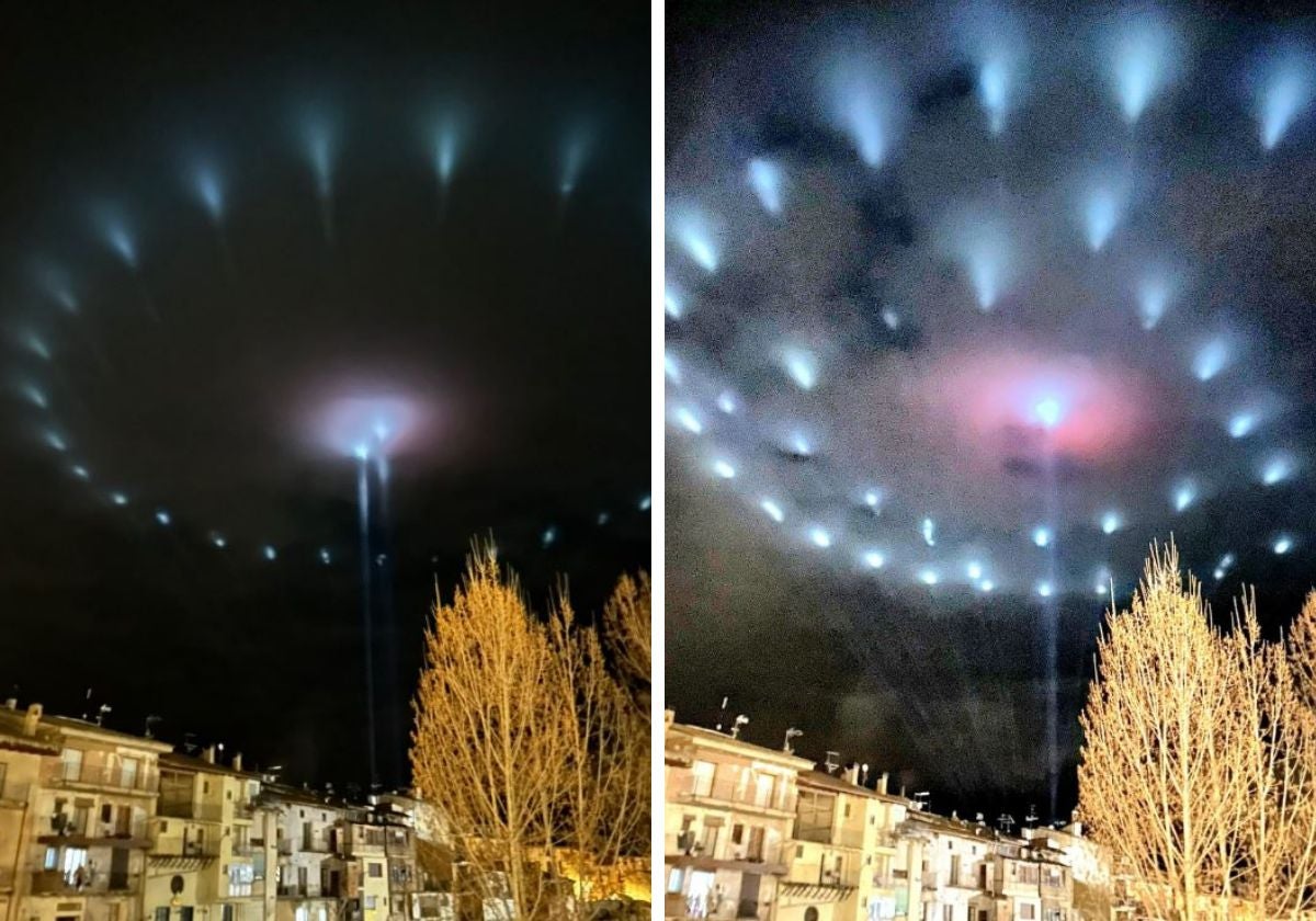 La misteriosa corona de luces en el cielo que ha intrigado a centenares de  vecinos en Tarragona, Teruel y Castellón