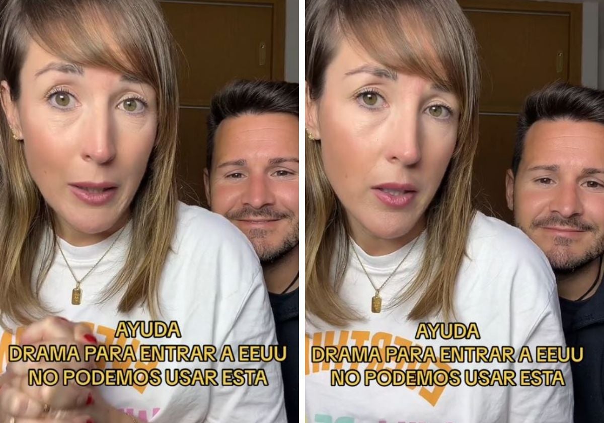 Alazne y Juan, durante su vídeo