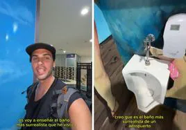 Un español en Indonesia alucina con el baño de un aeropuerto de este país: «Es lo más surrealista que he visto»