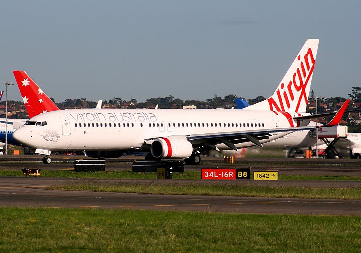 Un avión de Virgin Australia en una imagen de archivo