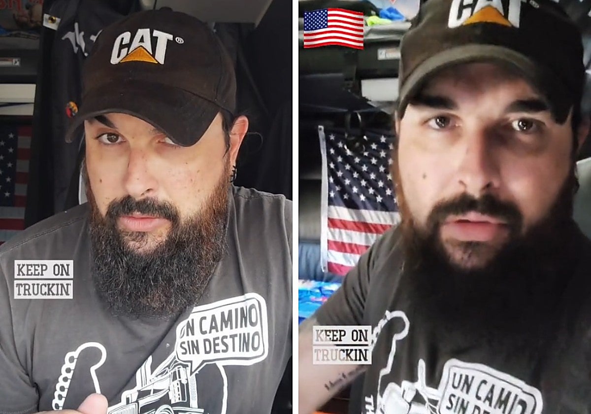 A través de sus videos, el creador de contenido ofrece una visión auténtica del trabajo de camionero en Estados Unidos