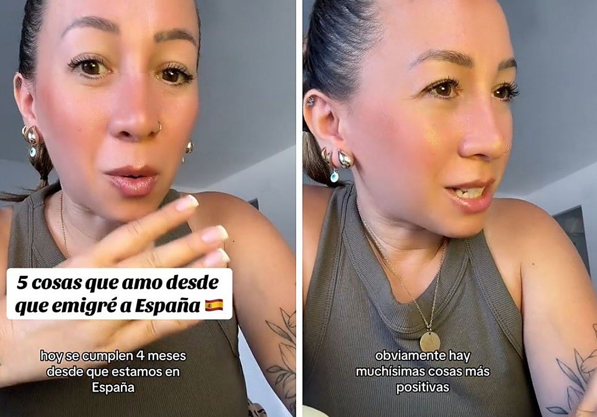Tatiana, durante su vídeo