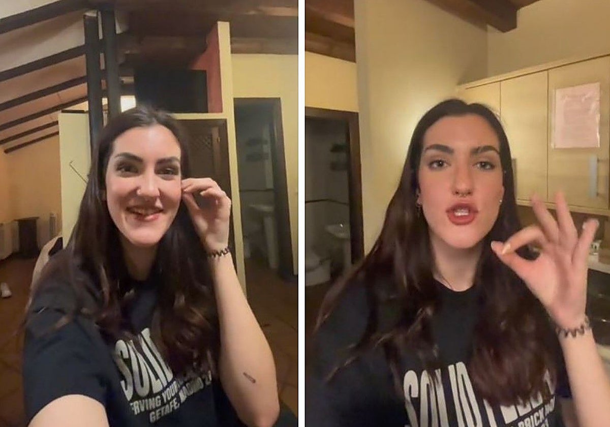 Laura, durante su vídeo