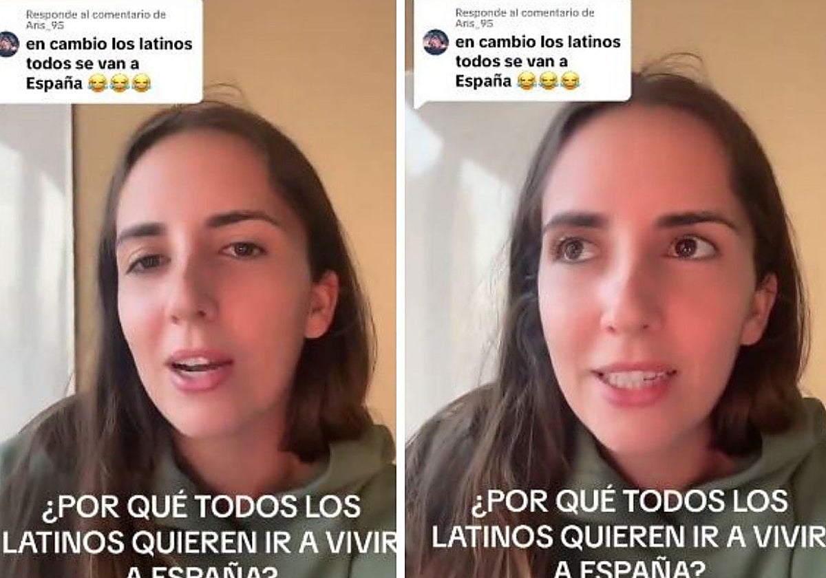 La joven, en su vídeo que tanto debate ha generado