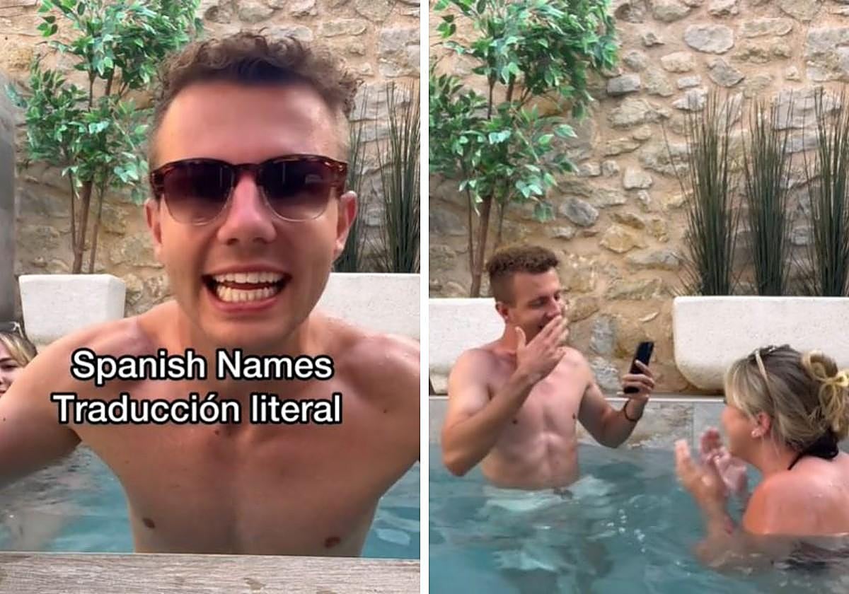 La pareja inglesa analizando los nombres españoles