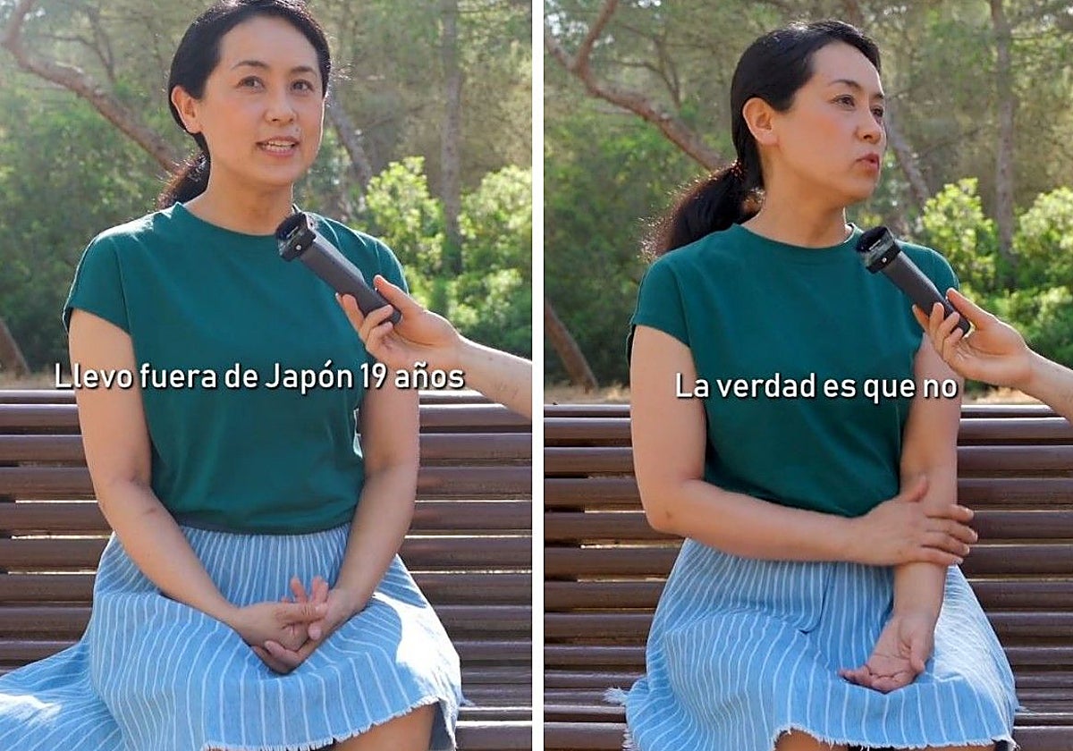 Hashimoto, durante la entrevista