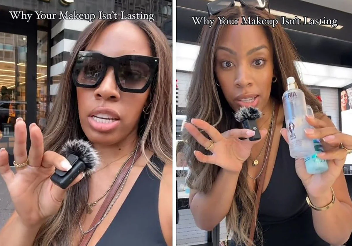 Tiffany, en una tienda de cosmética