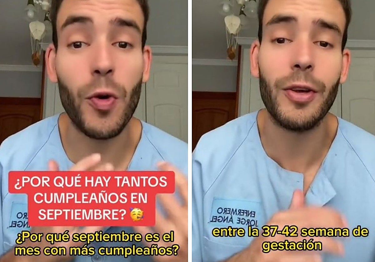 Jorge Ángel, durante su vídeo sobre los cumpleaños de este mes