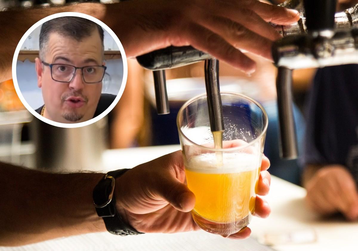 Un camarero lanza una advertencia sobre lo que se hace en los bares al servir la cerveza: «Os voy a enseñar una cosita...»