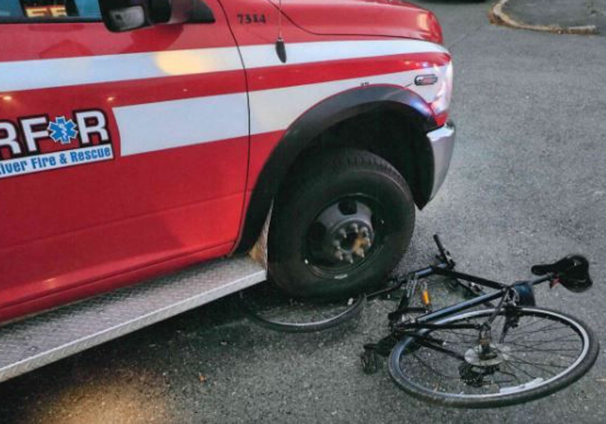 Imagen de cómo quedó la bicicleta