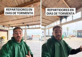 Un repartidor de Glovo relata cómo les afecta realmente que se hagan pedidos en días de lluvia y tormenta: «Si vemos que es peligroso...»