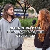 Preguntan a jóvenes si le cobrarían alquiler a su pareja por vivir en su casa: «Es cuestión de cultura»