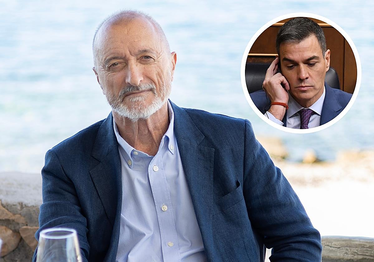 Arturo Pérez-Reverte y Pedro Sánchez