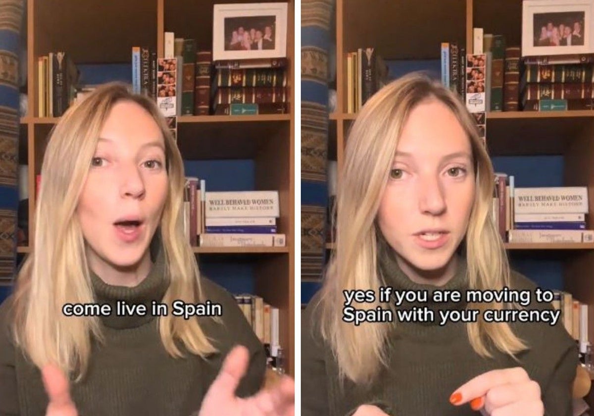 Eleanor durante su vídeo, que tantos españoles están aplaudiendo