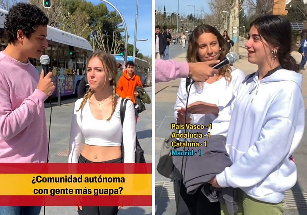 Dos momentos del vídeo de