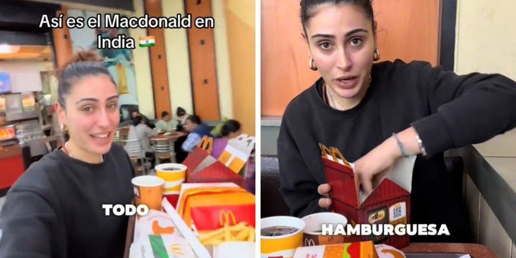 Una española visita un McDonald's en la India y alucina con el precio y sus hamburguesas: «Me voy a ir apuntando las cosas...»