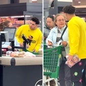 Pregunta a una señora en la caja de Mercadona si puede pagar su compra al no tener dinero y ella reacciona así: «Se merece...»