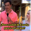 Un joven pregunta cuál es la peor ciudad de España para ir en verano: «Caminaba por la calle con la impresión...»