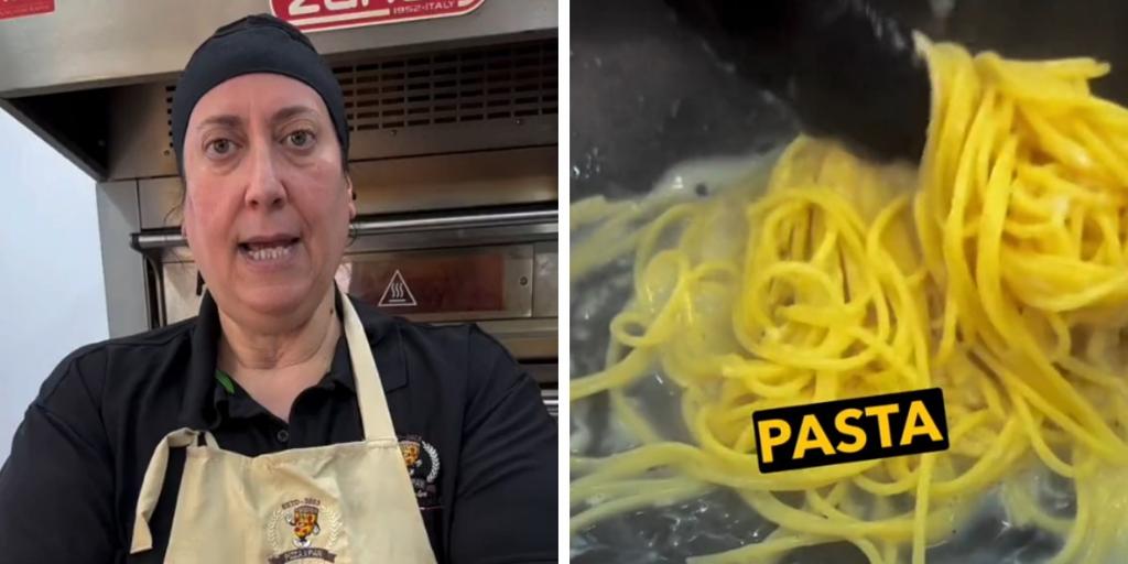 Una chef italiana explica cuál es el error que cometemos en España al cocinar pasta: «Dificulta la unión con la salsa»