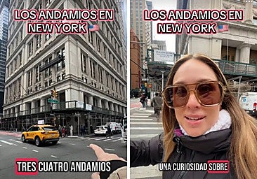 Unos españoles viajan a Nueva York y explican por qué la ciudad está repleta de andamios: «Es muy loco»