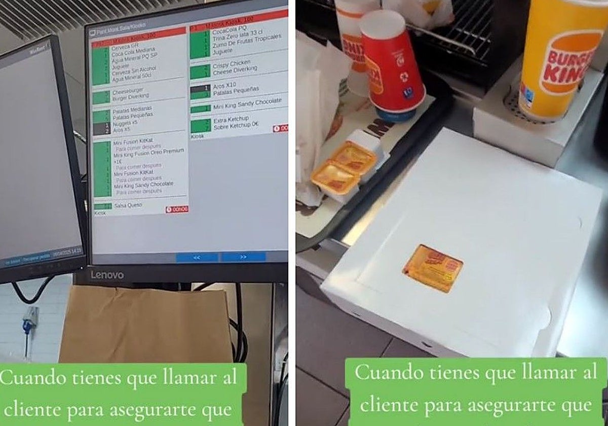 Detalle del vídeo en el que se explica el curioso pedido