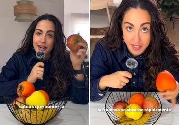 La nutricionista Estibaliz García advierte del error que se comete al comer fruta