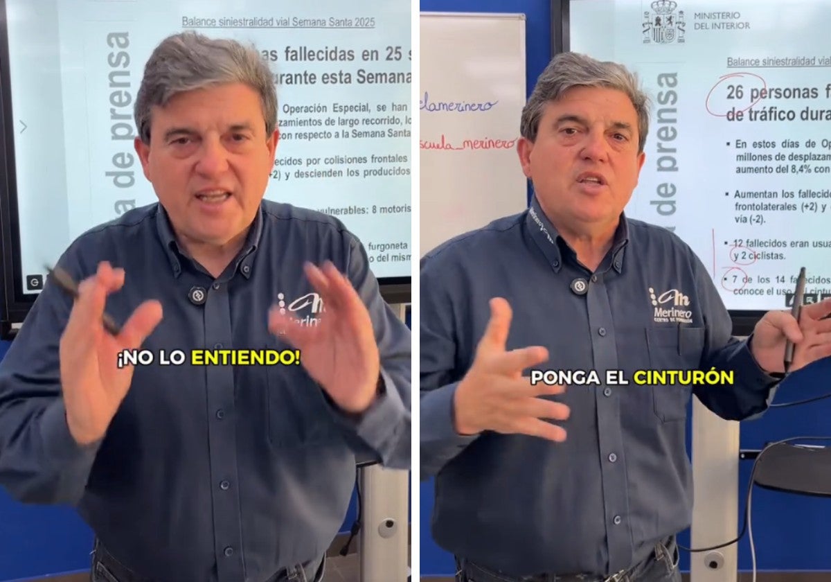 Un profesor de autoescuela alucina con los datos de fallecidos de Semana Santa: «No lo entiendo»