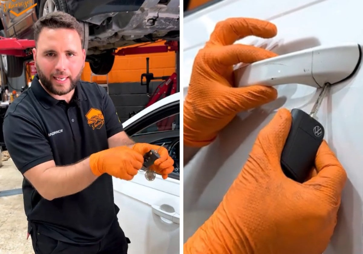 Un mecánico explica cómo abrir un coche con llave cuando se queda sin batería
