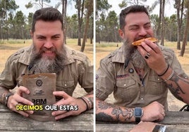 Un español prueba la ración de comida del ejército de Estados Unidos y opina sobre su sabor: «El trozo de pizza...»