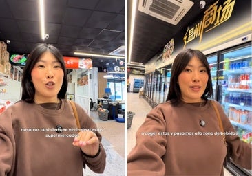 Una china que vive en España va a un supermercado de su país y explica todo lo que compra