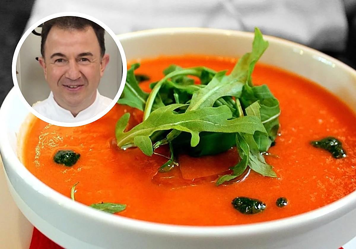 Martín Berasategui tiene el truco para preparar un gazpacho perfecto: el secreto está en el cocinado de los ingredientes