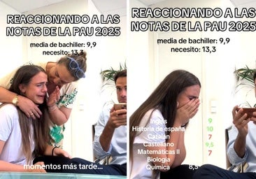 Saca más de un 13 en la PAU 2025 y se pone a llorar porque esperaba una nota más alta