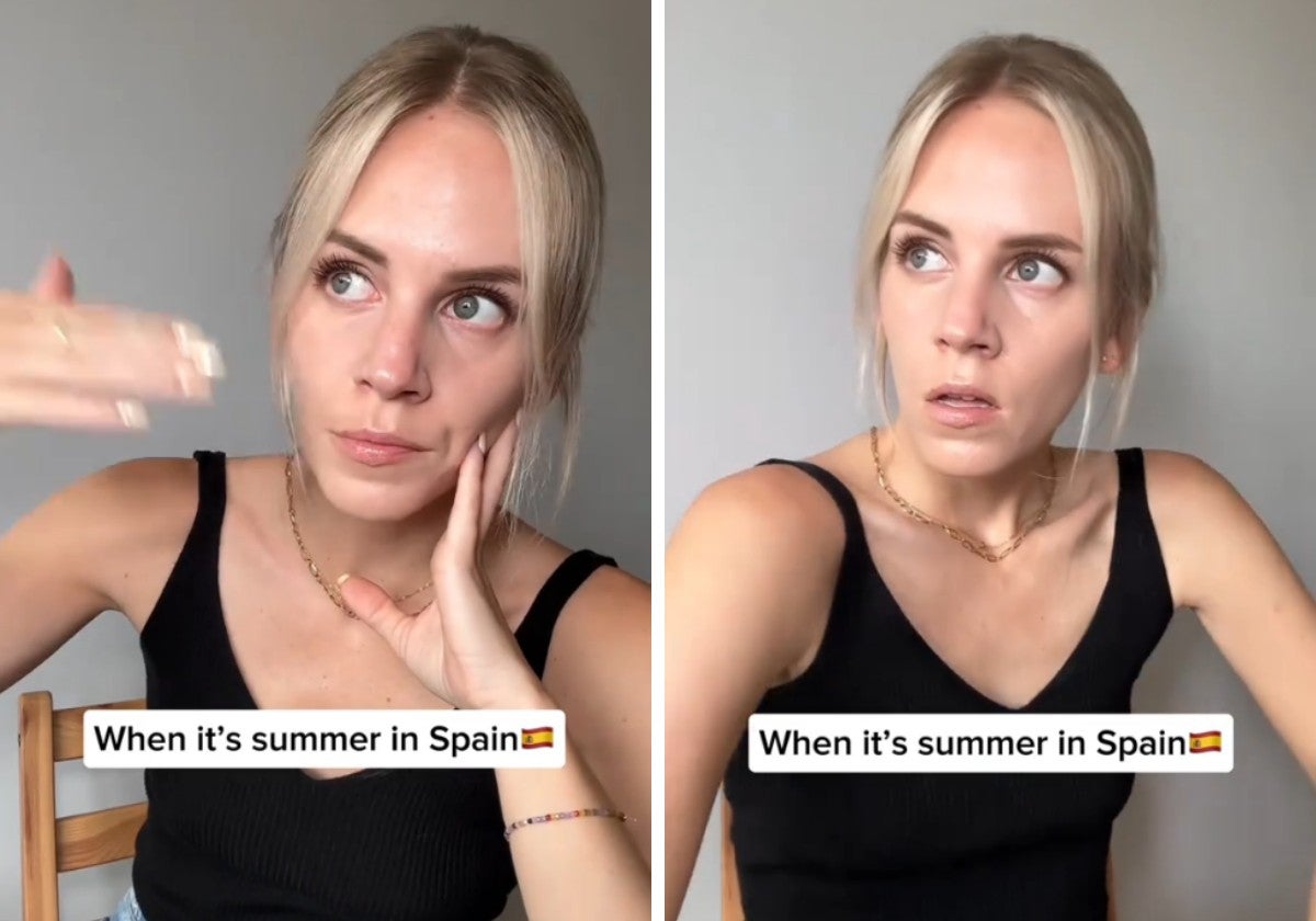 Una estadounidense que vive en España, fascinada con cómo combatimos el calor en nuestro país: «Es el momento»