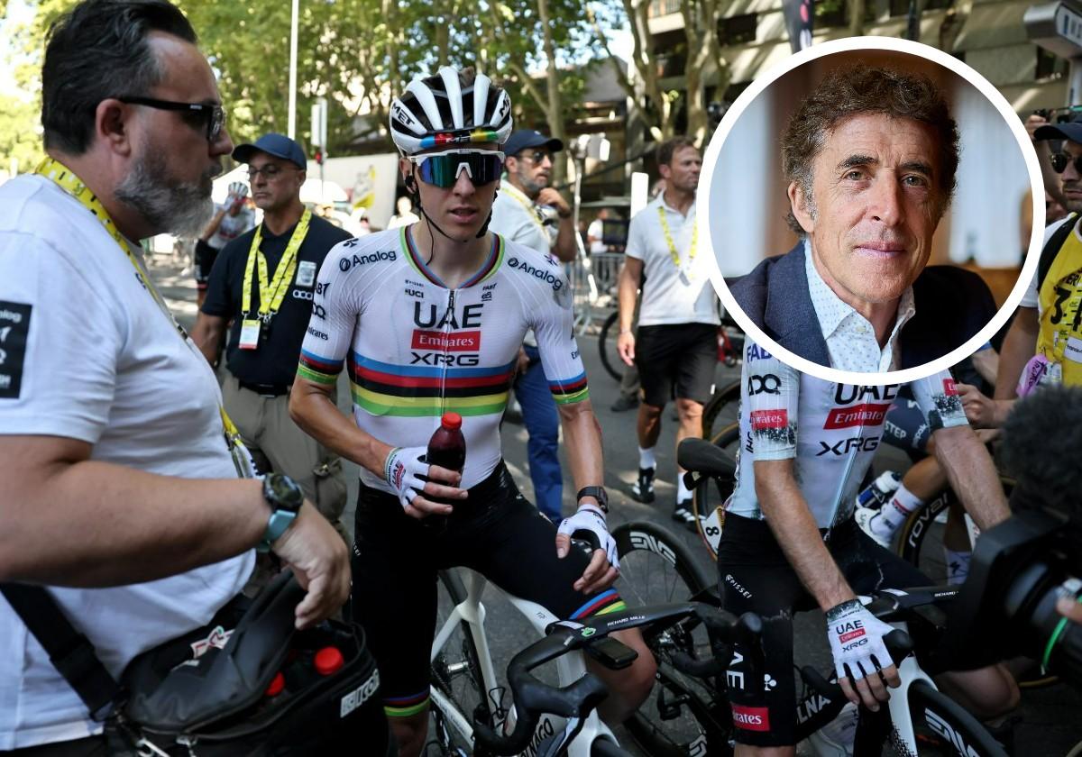 Perico Delgado no comparte que los favoritos no se aprovechen de la caída de Pogacar: «Esto no se perdonaba nunca»