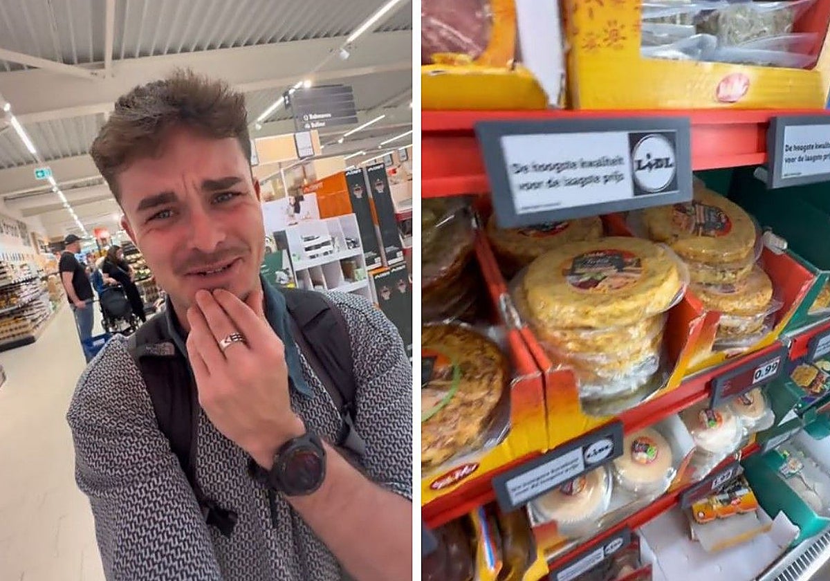 Un español que vive en los Países Bajos, sin palabras con la tortilla que venden como española en el Lidl: «No lo había visto nunca»