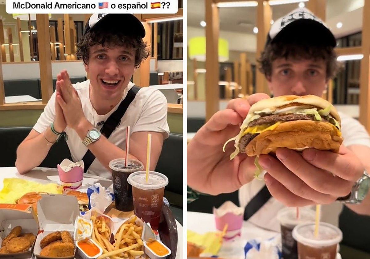 Un español que vive en Estados Unidos compara el McDonald's de allí con el de nuestro país y tiene claro cuál prefiere: «Pica muchísimo más»