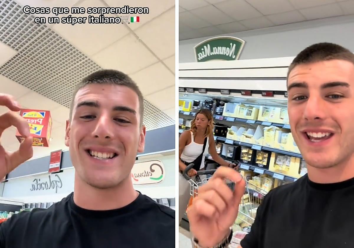 Un español muestra qué es lo que más le ha sorprendido de los supermercados italianos: «Vais a flipar igual que yo»