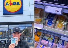Va a Lidl en Reino Unido con el sueldo de una hora de trabajo y muestra todo lo que puede comprar: «Me sorprende»