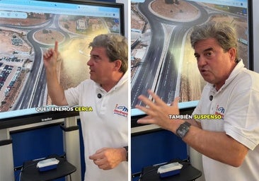 Un profesor de autoescuela avisa de esta rotonda del centro de exámenes de Móstoles: «Siempre que pasamos ahí tenemos problemas»